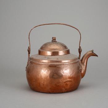 KAFFEPANNA, koppar. 1800-talets första hälft.