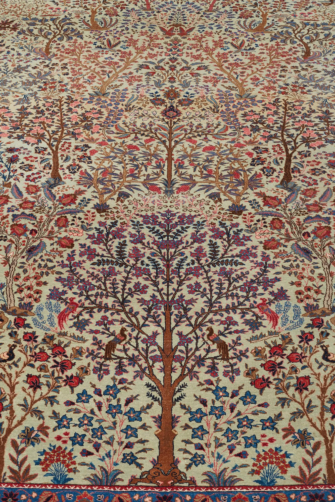 A CARPET, a semi-antique Tabriz probably, ca 393 x 284 cm.