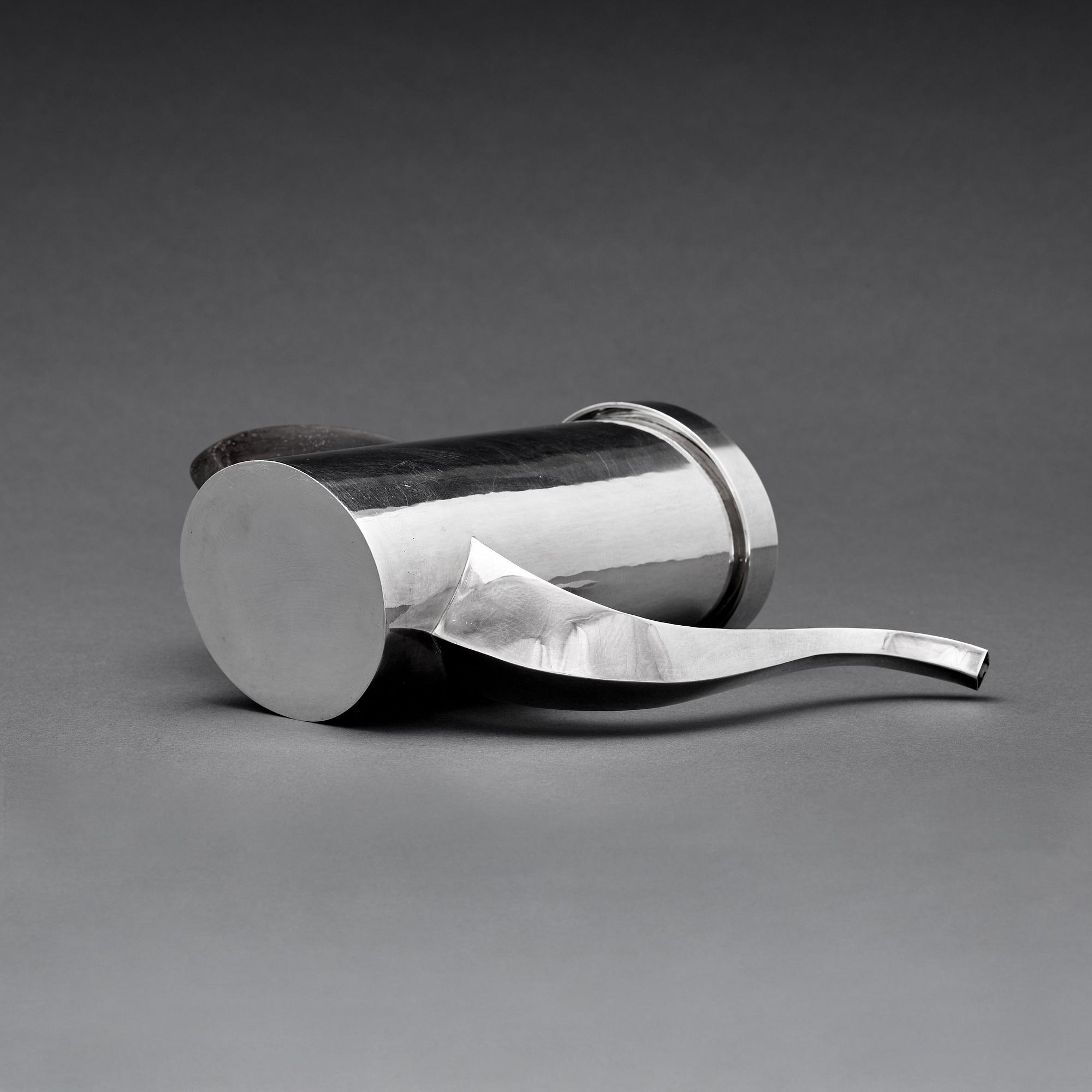 Carl G. Jahnsson, a sterling coffee pot, Stockholm 1967.