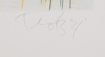 Ulf Trotzig, "King Sweeney", portfolio with nine colour etchings.