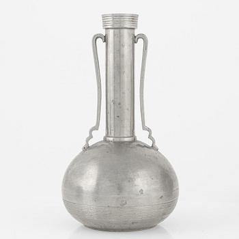 Three pewter vases, bearing the mark of GAB, Stockholm, 1933-35.