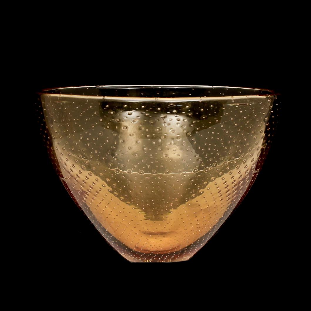 SKÅL, glas, Gunnel Nyman, otydligt sign.