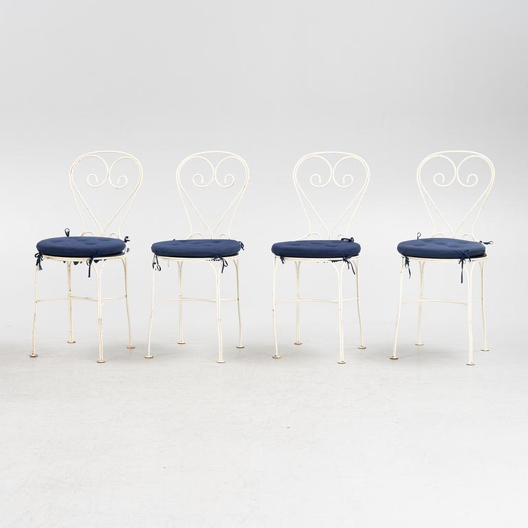 Trädgårdsstolar, 4 st, 1900-talets senare del.