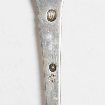 Bestickuppsättning, 75 delar, silver, bl a CF Heise, Köpenhamn 1928.