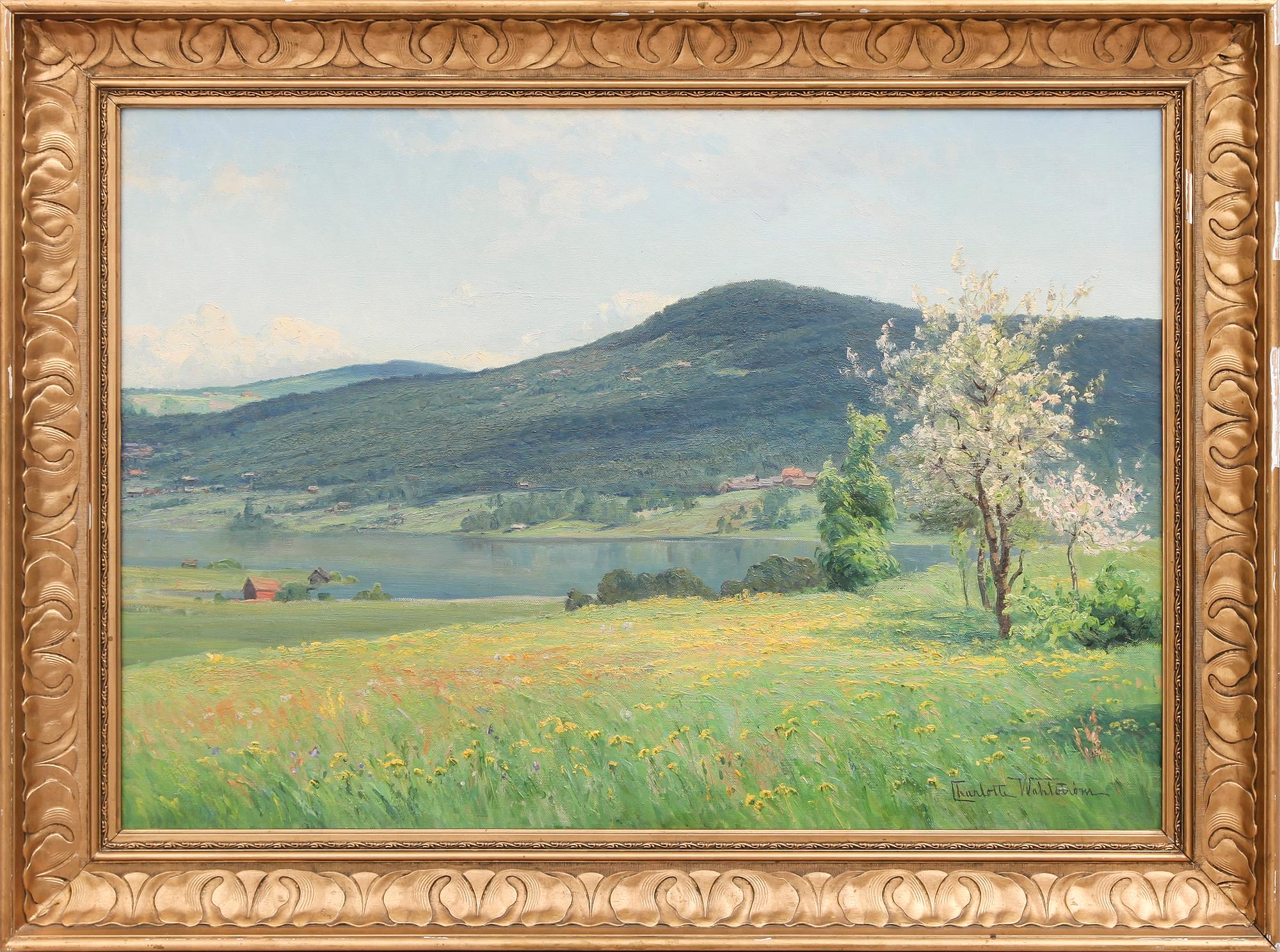 CHARLOTTE WAHLSTRÖM, olja på duk, signerad.