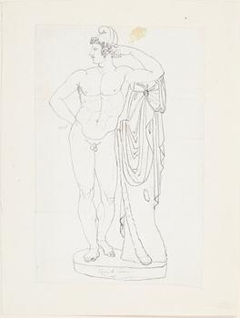 GRAVYRER 2 st SAMT 8 TECKNINGAR, sent 1700-tal till 1800-talets första hälft.