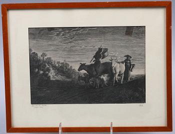 PARTI ETSNINGAR, 5 delar. Bl.a. 1600/1700-tal.