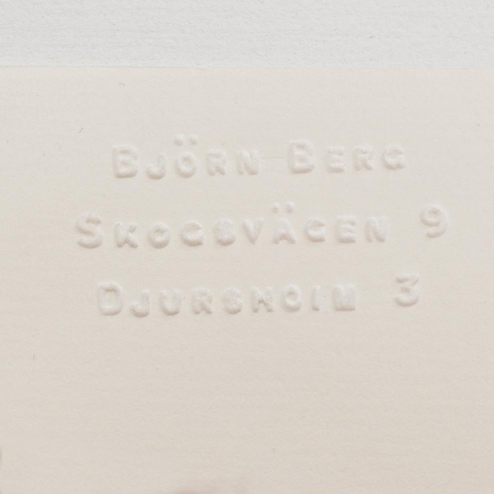 BJÖRN BERG, ink drawing from "Teskedsgumman".