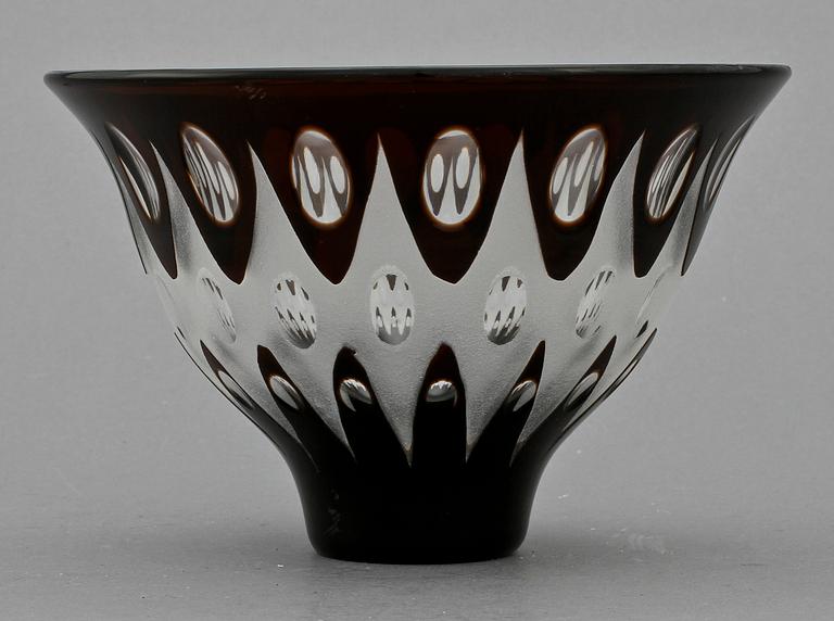 SKÅL, glas, Ernest Gordon, Kosta, 1900-tal.