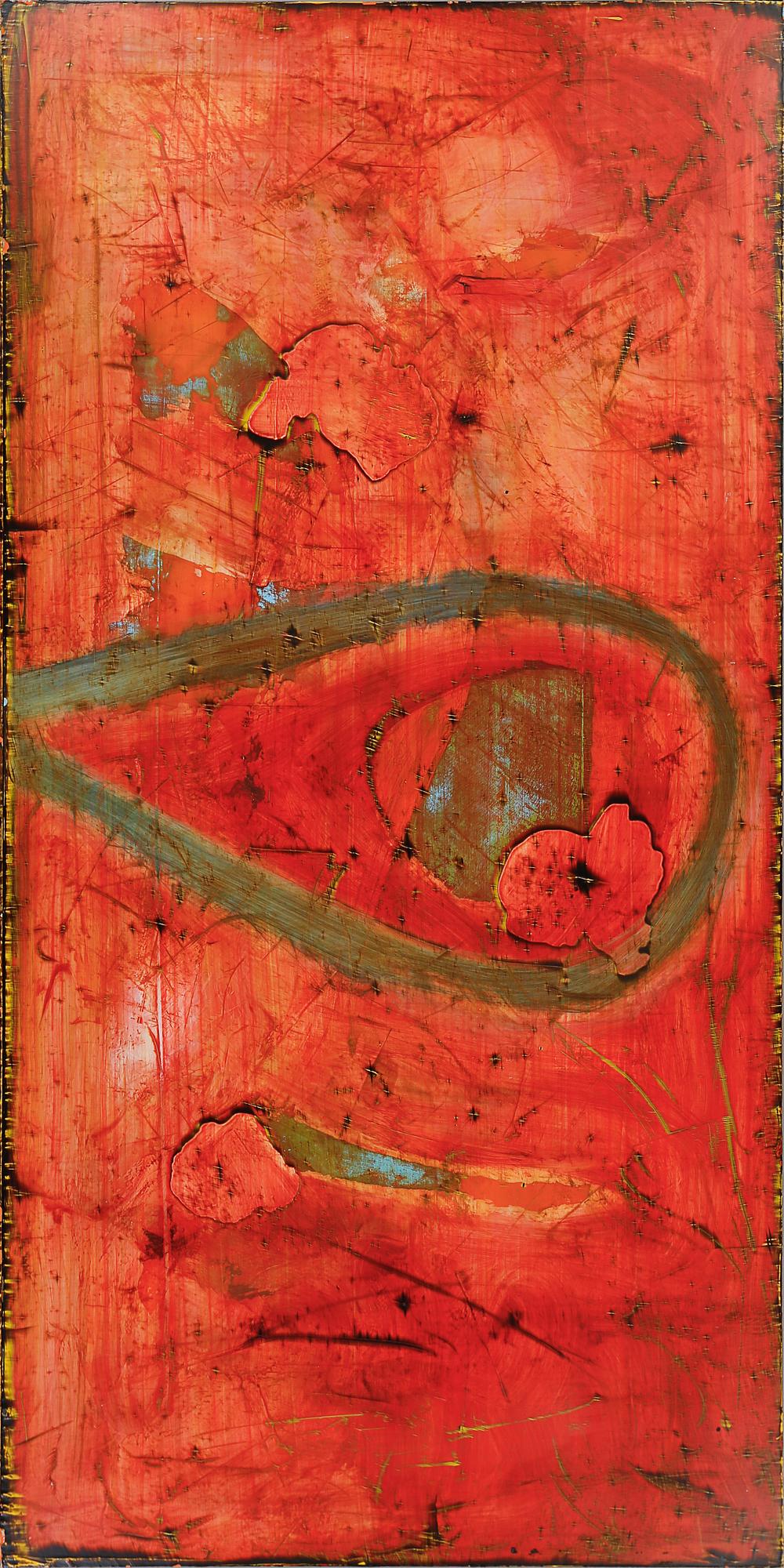 MICHAEL KESSLER, olja på pannå, triptyk, osignerad.