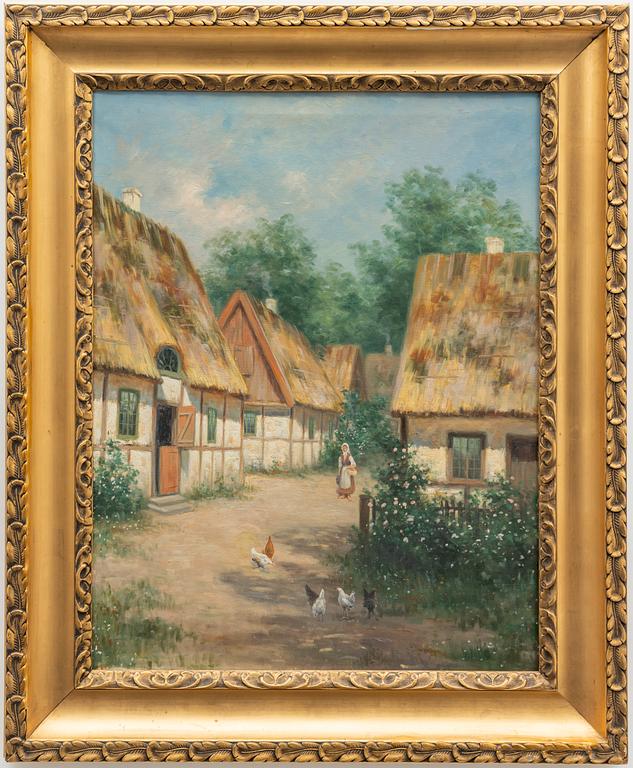Frans Wilhelm Odelmark, On the Courtyard, Falsterbo.