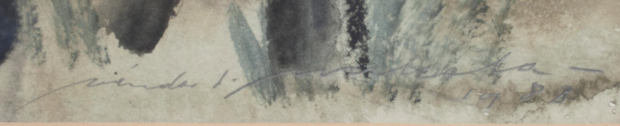 NANDOR MIKOLA, akvarell, signerad och daterad 1988.