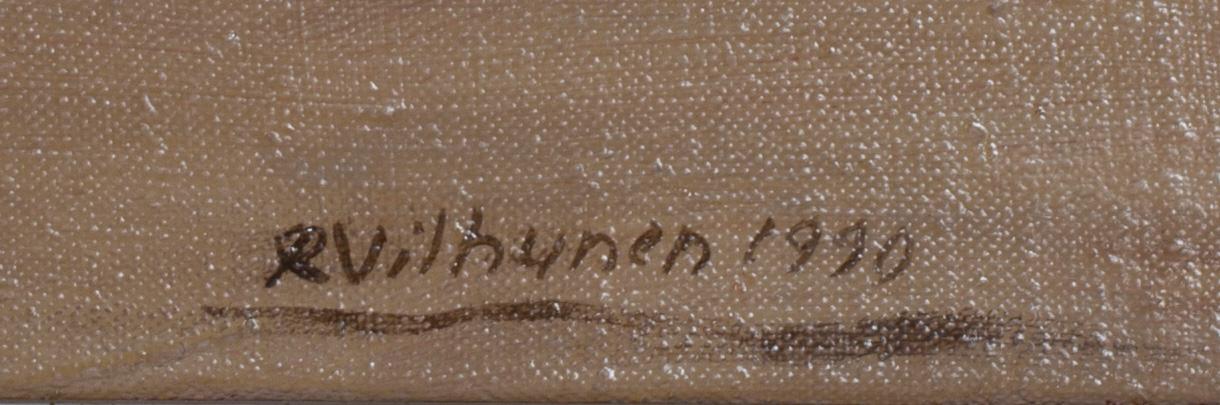 RISTO VILHUNEN, olja på duk, sign. och dat. 1990.