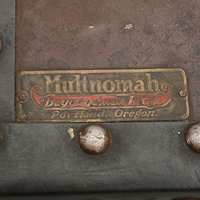 KOFFERT, Multnomah Baggageman Proof, Portland, omkring år 1900.