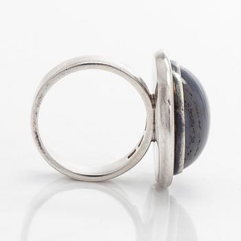 Saara Hopea, ring, silver, Ossian Hopea, Borgå 1978.