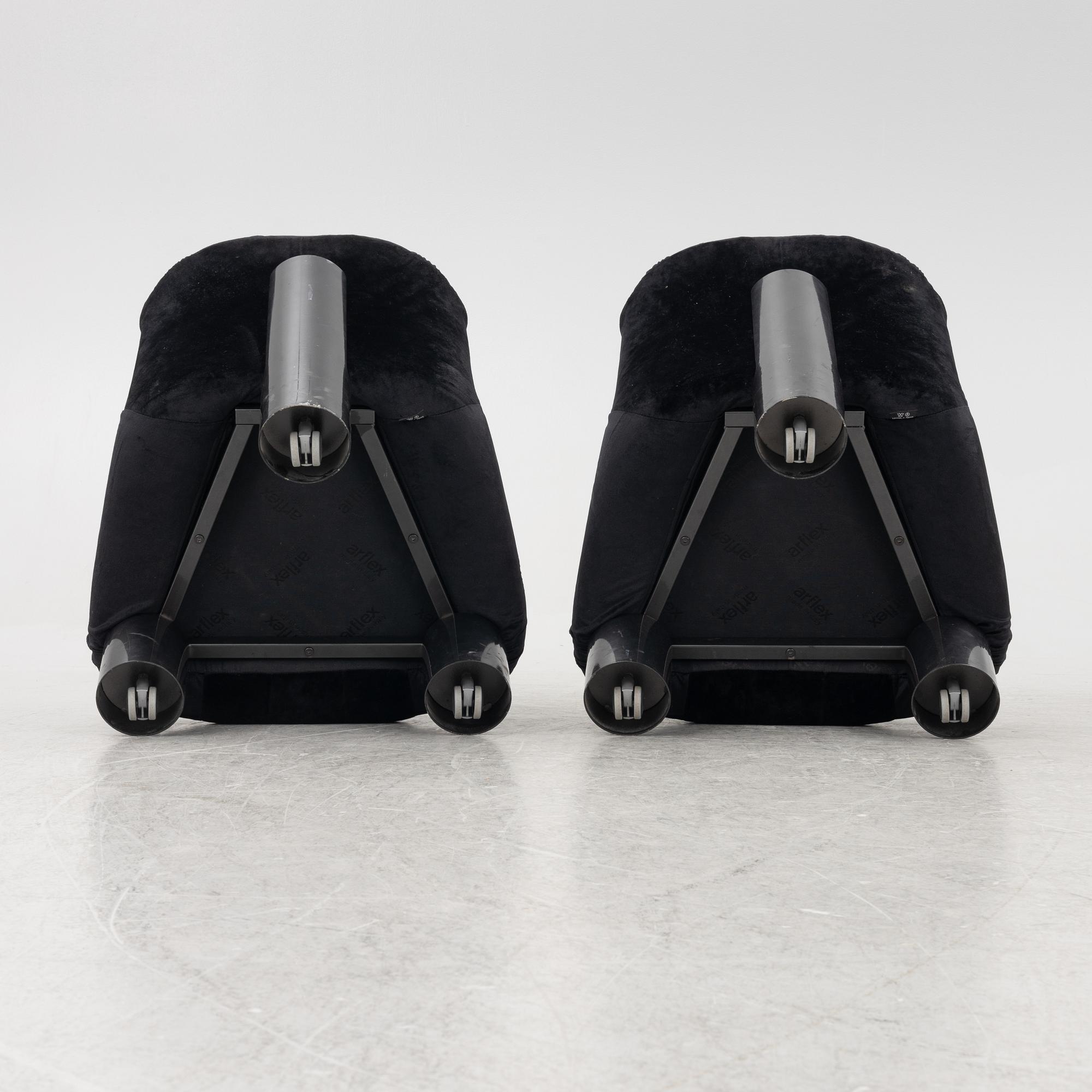 Cini Boiri, armchairs, a pair, "Botolo", Arflex, Italy.