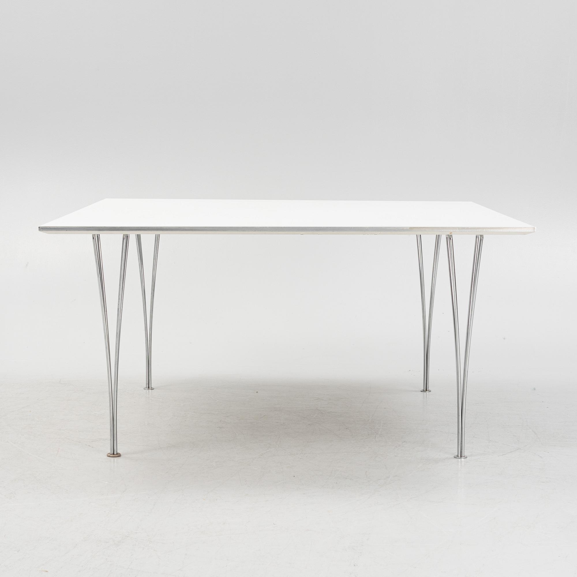Bruno Mathsson & Piet Hein, dining table, for Fritz Hansen, dated 1994.