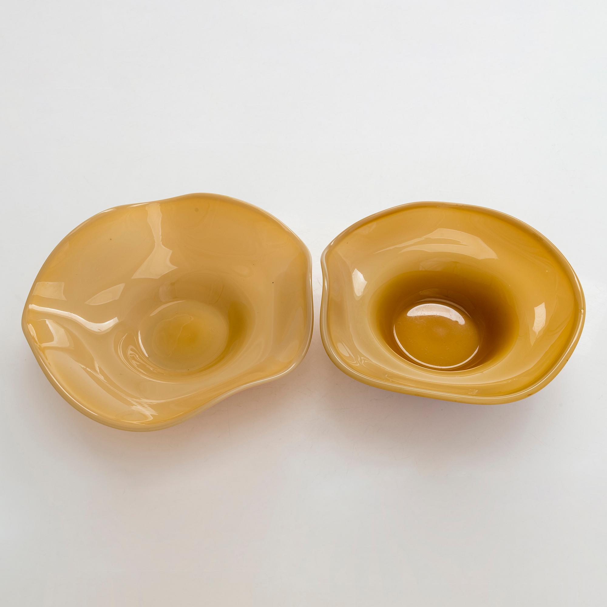 Maljoja, 4 kpl, Kauklahden Lasitehdes 1923 -1952.