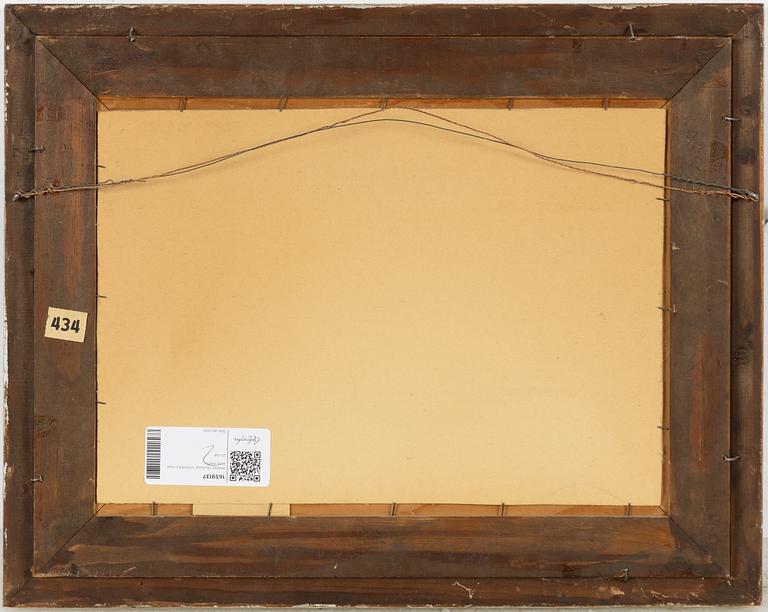 Helmer Osslund, Vinterbild med blåa moln.