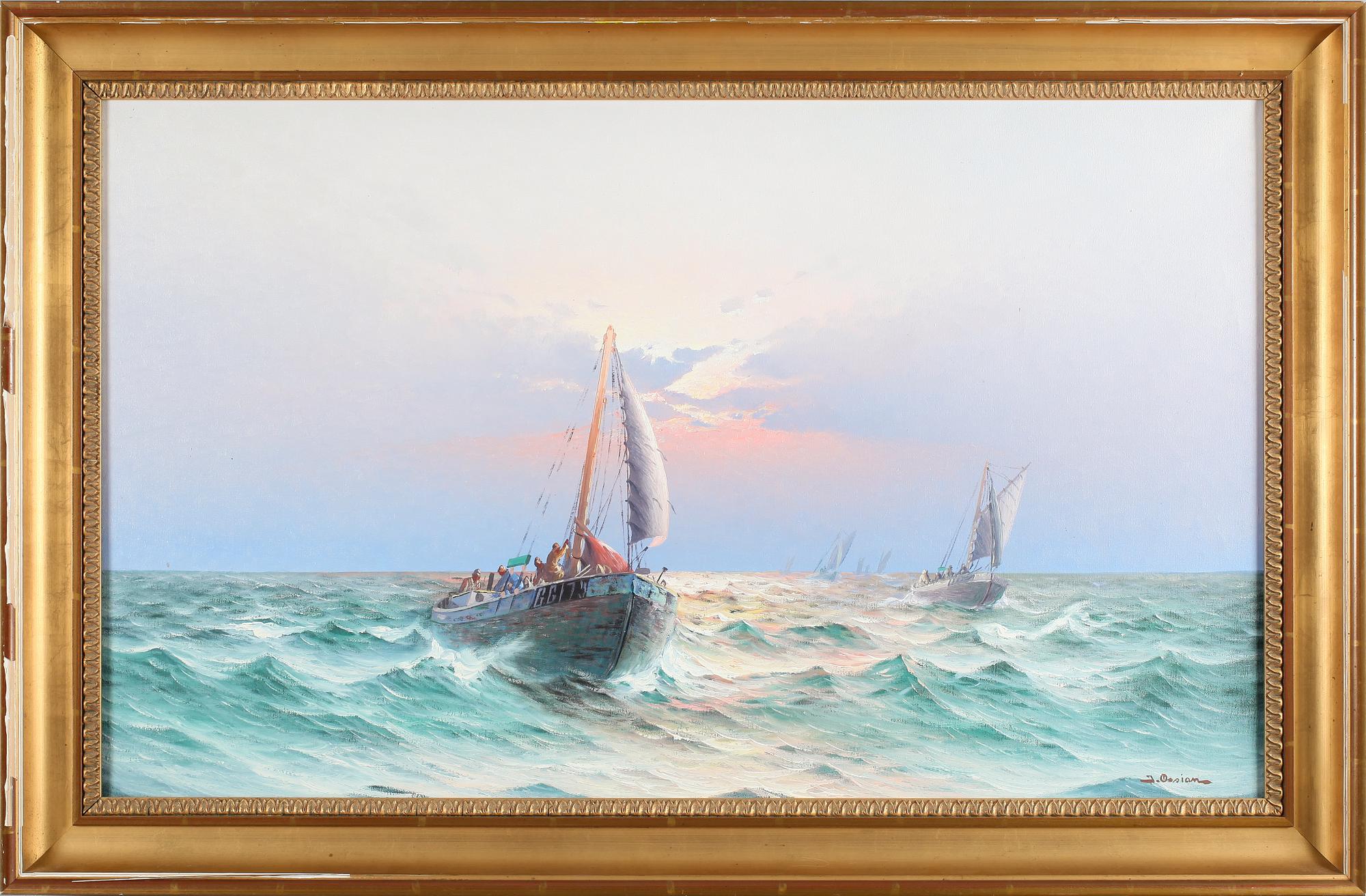 JOHAN OSSIAN ANDERSSON, olja på duk, signerad.