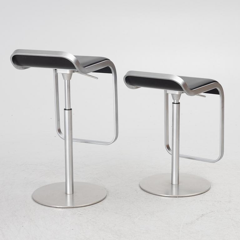 Shin & Tomoko Azumi, a pair of 'Lem' bar stools, LaPalma, Italy.