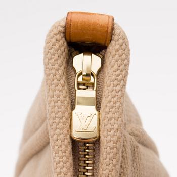 LOUIS VUITTON CANVAS ANTIGUA CABAS MM TOTE BAG.