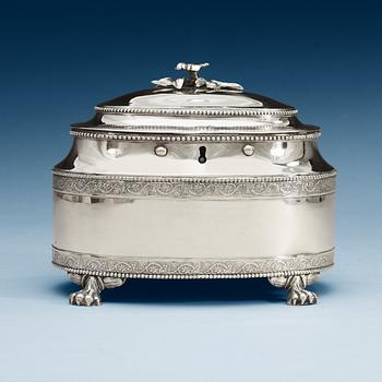908. SOCKERSKRIN, av Nils Tornberg, Linköping, 1792. Gustavianskt.