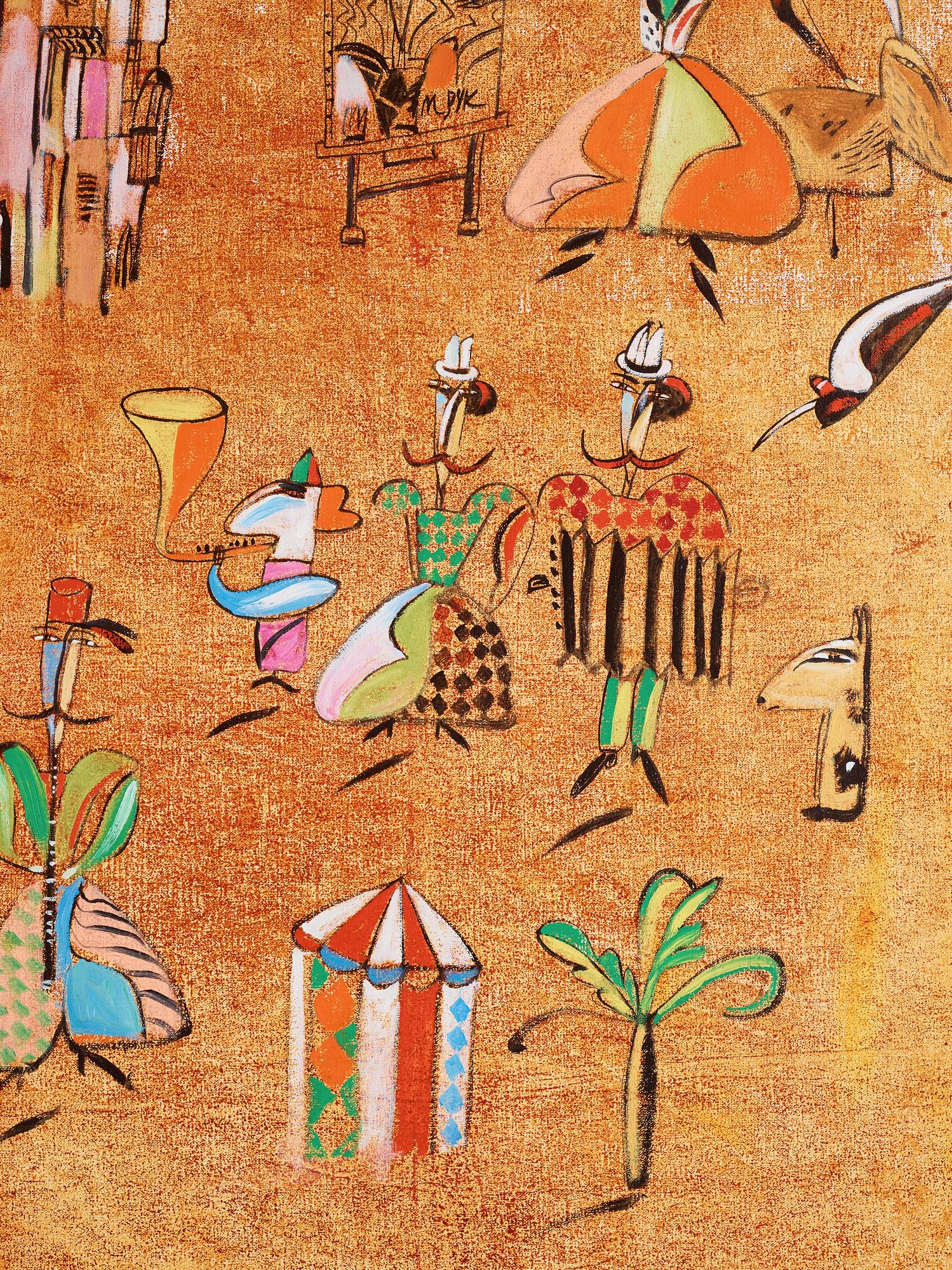 Madeleine Pyk, Composition with figures.