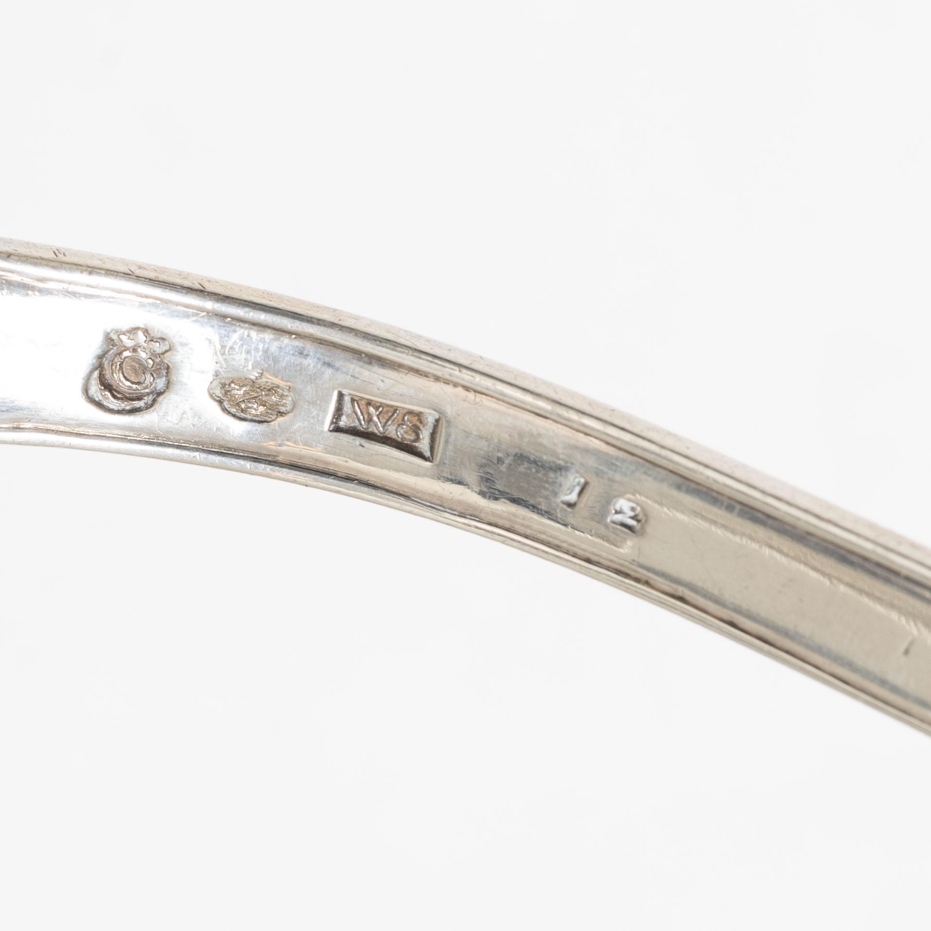 A Swedish silver soup ladle, mark of Wilhelm Smedberg, Karlstad 1791.