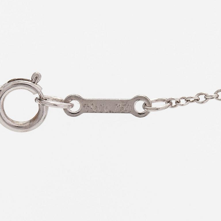 Tiffany & Co, Paloma Picasso, halsband, "XO", 18K vitguld och diamant.