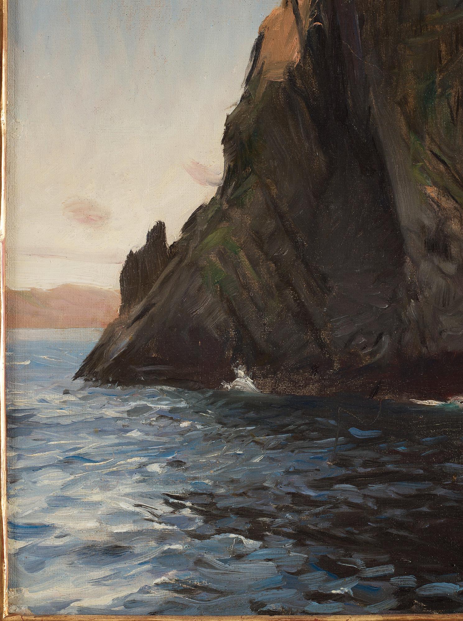 Anders Zorn, "Nordkap i midnattssol" (North Cape in Midnight Sun).