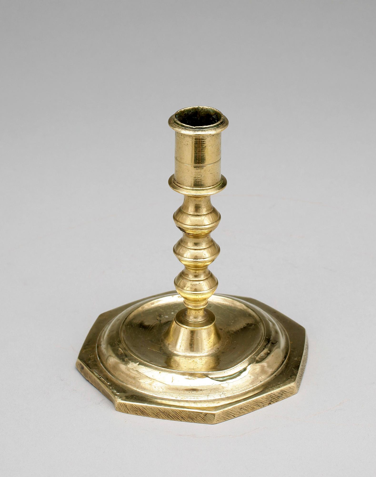 LJUSSTAKE, barock, mässing, 1600/1700-tal.