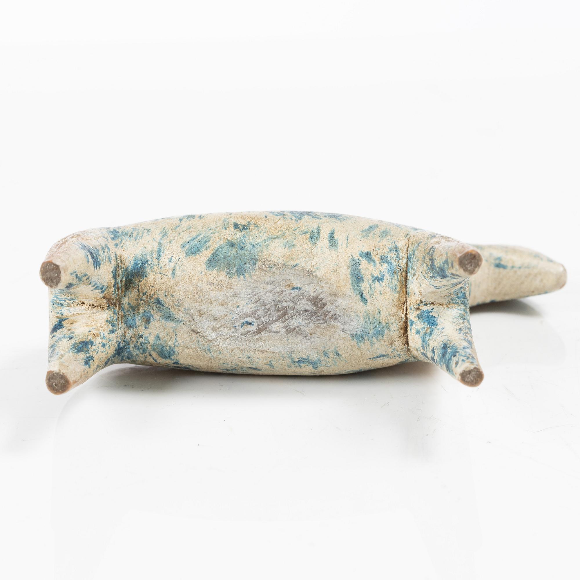 A carved and polychrome painted Dalecarlian horse, circa 1900.