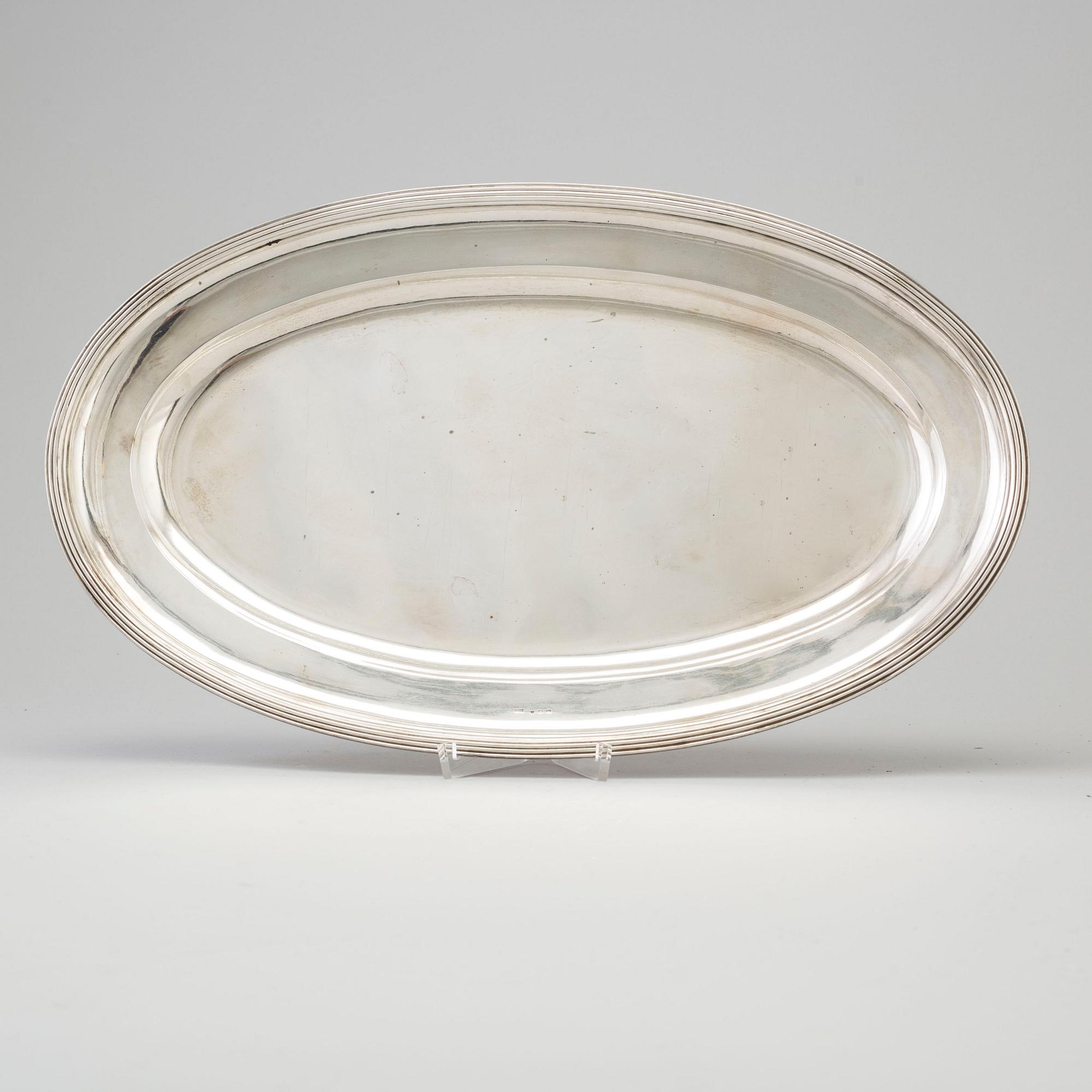 BRICKA, silver, Lars Larsson, Göteborg, 1882.