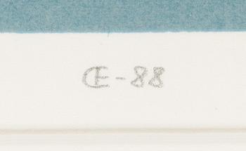 Carolus Enckell, serigrafi, signerad och daterad -88, numrerad 38/50.