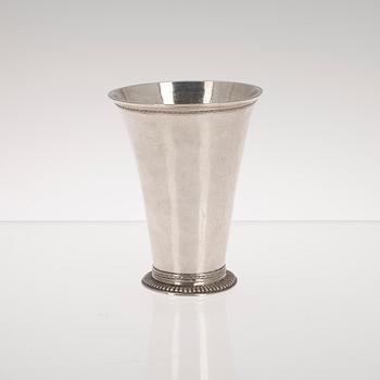 BÄGARE, silver, Petter Klerk, Malmö 1715-1730.