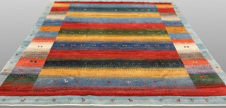 A Gabbeh rug, c. 288 x 207 cm.