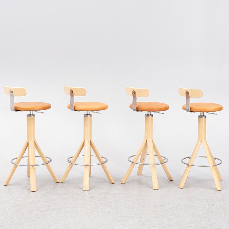 Pierre Sindre & Patrik Bengtsson, barstolar, 4 st, "Pop", Gärsnäs, 2017.