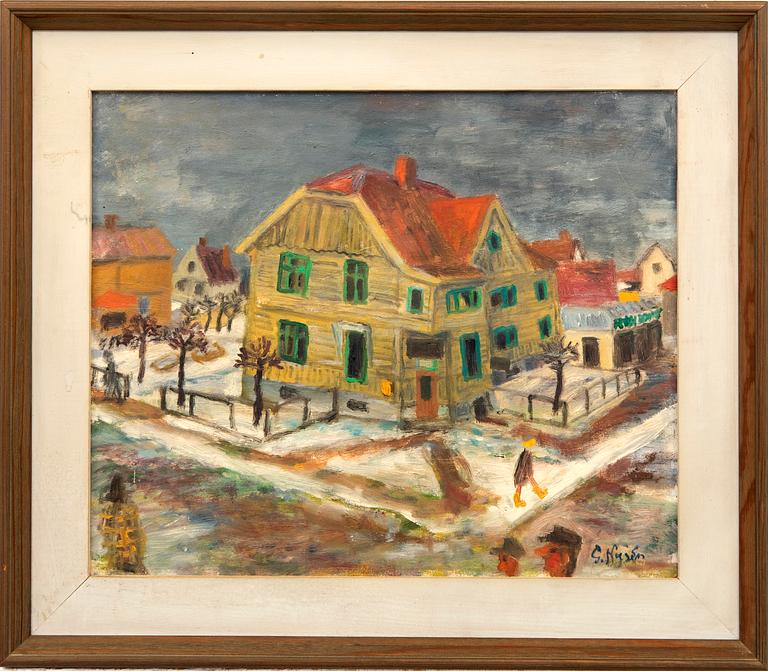 Gösta Nyrén, oil on canvas, signed.