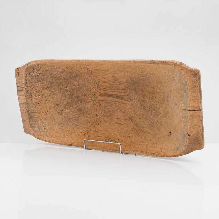 A 19th-century wooden vessel.