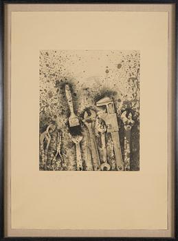 Jim Dine, "The New French Tools 3-For Pep" (1984).