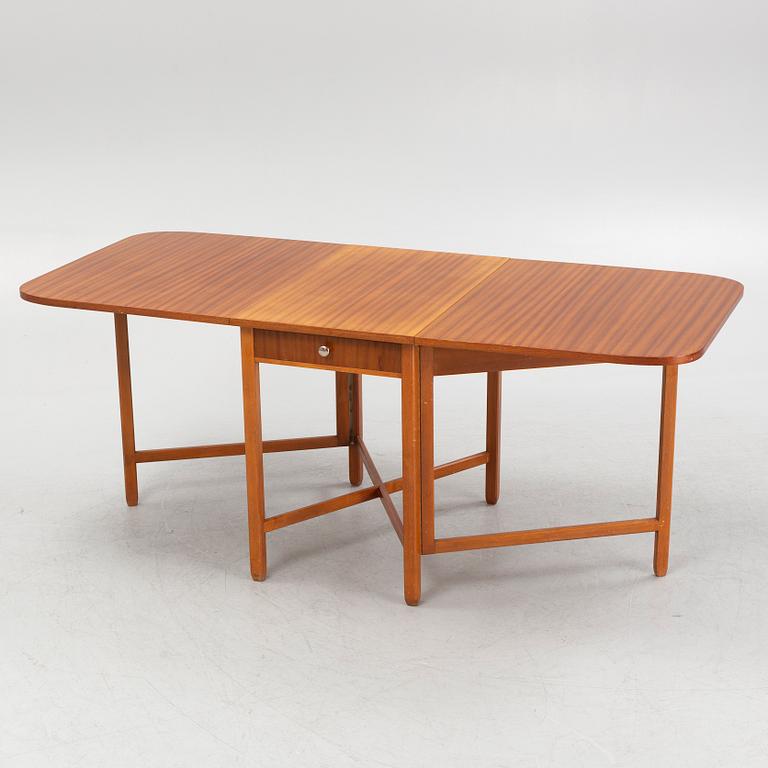 A drop-leaf table, SMF Bodafors, mid-20th Century.