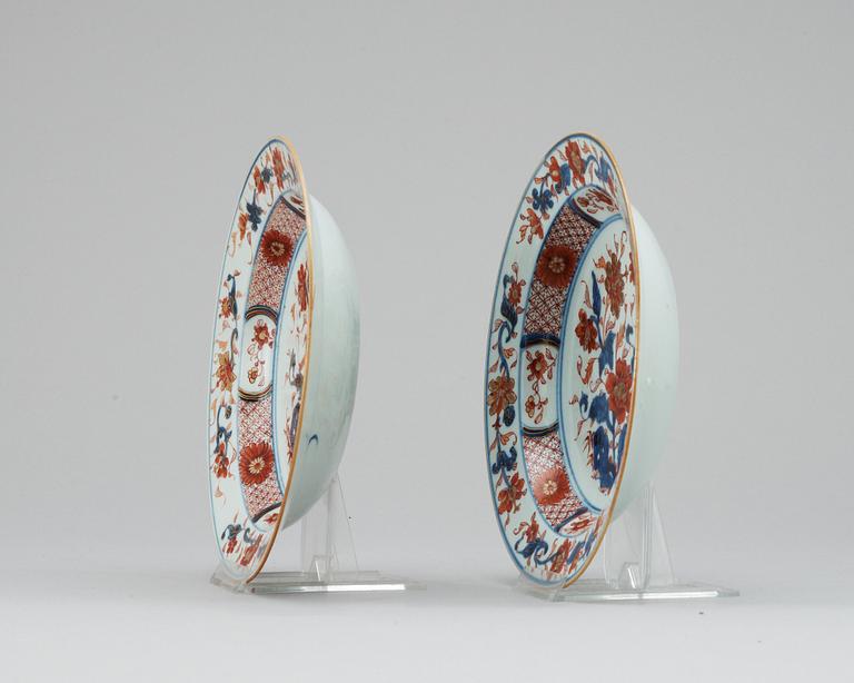 Four imari plates Qing dynasty, early 18th century.