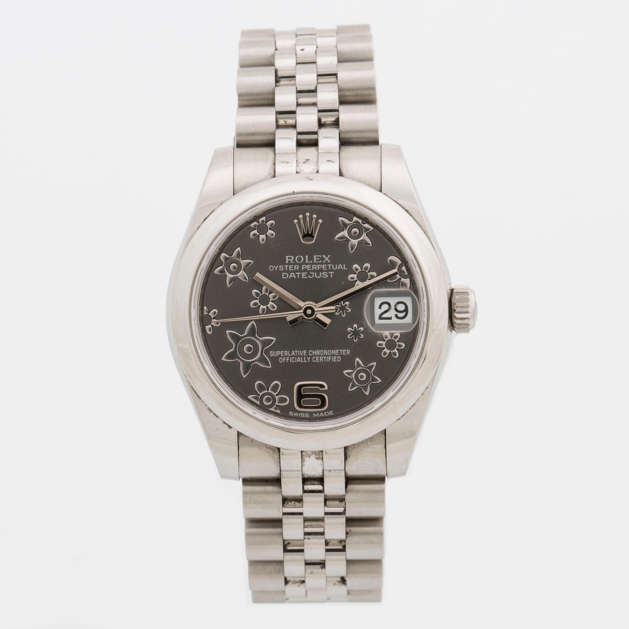 ROLEX, Oyster Perpetual Datejust, armbandsur, 31 mm,