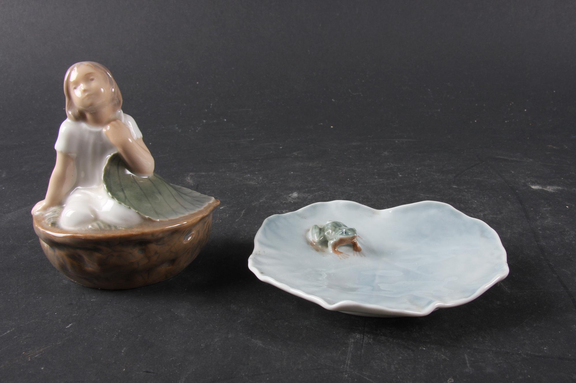 FIGURIN och FAT, porslin, Royal Copenhagen.