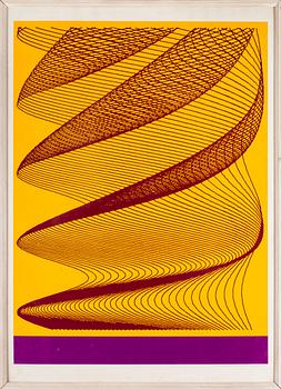 STURE JOHANNESSON, färgseriegrafik, signerad och daterad 1972,  numrerad 23/65.