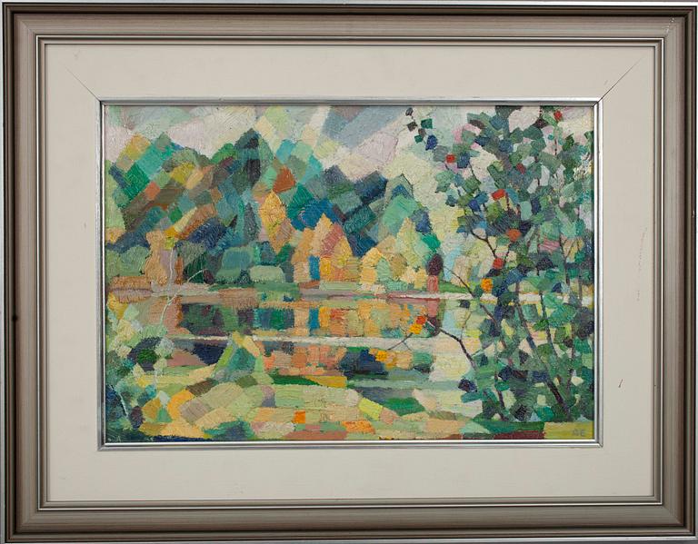 GEORG ENGESTRÖM, olja på skiva, sign.