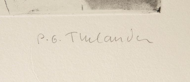 PG Thelander, Woman with Hedgehog.