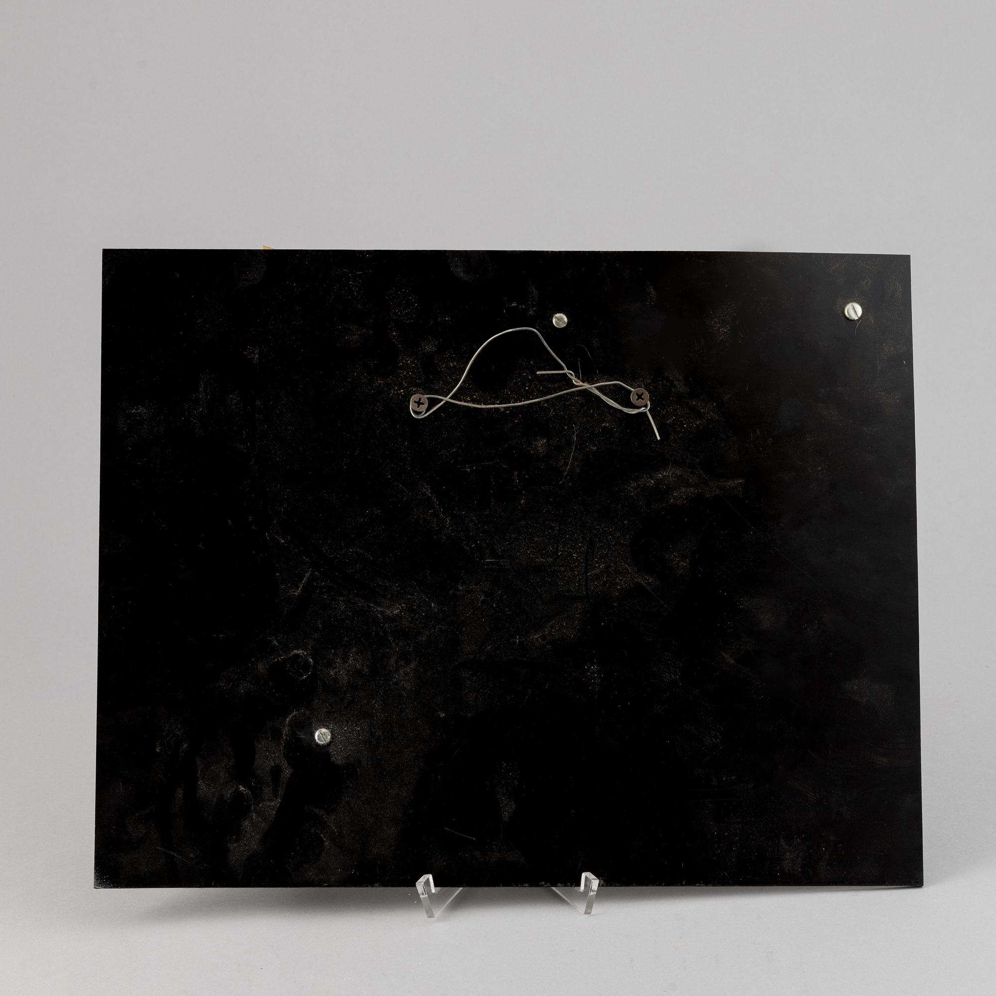 Jan Naliwajko, väggskulptur, plexiglas, signerad och daterad 1984.