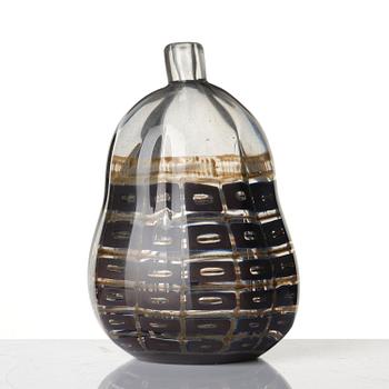 Edward Hald, an aqua-graal glass vase, Orrefors 1958.